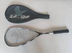 Saxon Squashracket - C wave 400 (titanium mesh), Sport en Fitness, Squash, Racket, Gebruikt, Ophalen of Verzenden, Met hoes