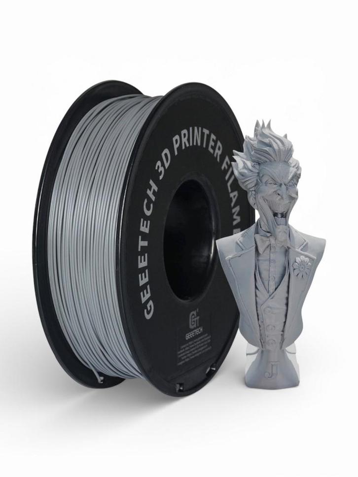PLA Grijs 1kg, 3d filament 1,75mm 3d print filament draad, Computers en Software, 3D-printerbenodigheden, Nieuw, Ophalen of Verzenden
