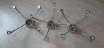 Te  koop 3 Chrome Plafond lampen, Gebruikt, Chrome, Ophalen