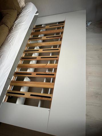 IKEA Nordli Bed 140x200 + Lattenbodem & Matras - afbeelding 5