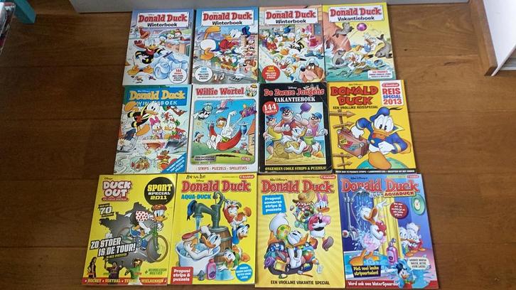 Donald duck, willie wortel vakantieboeken winterboeken €1 ps, Boeken, Stripboeken, Gelezen, Meerdere stripboeken, Ophalen of Verzenden