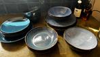 Servies blauw, Huis en Inrichting, Keuken | Servies, Bord(en), Overige stijlen, Gebruikt, Ophalen