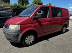 Volkswagen Transporter 2.5 TDI 2005 Dubbel Cabine AIRCO APK, Voorwielaandrijving, Stof, Gebruikt, Volkswagen