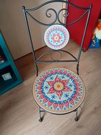 Mozaiek bistrostoel, Ophalen, Zo goed als nieuw, Metaal, Eén