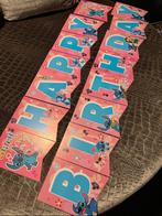 Stitch happy birtday slinger / banner versiering, Hobby en Vrije tijd, Feestartikelen, Ophalen of Verzenden, Nieuw, Versiering