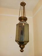 Koperen Oosterse Hanglamp, Huis en Inrichting, Lampen | Hanglampen, Gebruikt, Ophalen of Verzenden, Glas, Oosters