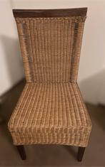 4x rieten eetkamerstoelen, Ophalen, Bruin, Zo goed als nieuw, Vier