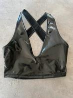 Bitch proof lack topje zwart xs b.i.t.c.h fetisj feest, Zwart, Nieuw, Ophalen of Verzenden, Zonder mouw