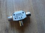 Coax Splitter 2 way coax splitter r2, Ophalen of Verzenden, Zo goed als nieuw, Minder dan 2 meter, Coaxiale kabel