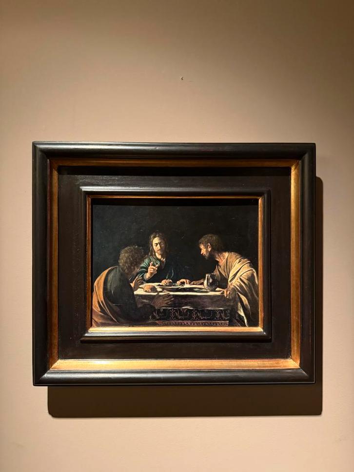 Schilderij naar caravaggio 19/20 e eeuw, Antiek en Kunst, Kunst | Schilderijen | Klassiek, Ophalen of Verzenden