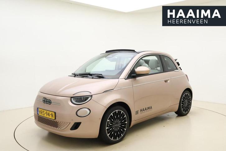 Fiat 500e C La Prima 42 kWh Cabriolet | Navigatie | Stoelver, Auto's, Fiat, Bedrijf, Te koop, 500E, ABS, Achteruitrijcamera, Adaptive Cruise Control