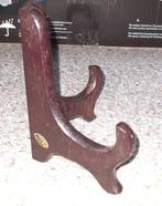 Donkerbruine houten bordenhouder #2, Antiek en Kunst, Ophalen of Verzenden