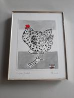 Virginie Bredel - Aquarel Kip, Ophalen of Verzenden
