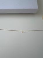 Isabel Bernard ketting 14k goud letter L zo goed als nieuw, Sieraden, Tassen en Uiterlijk, Ophalen, Zo goed als nieuw, Goud, Verstelbaar
