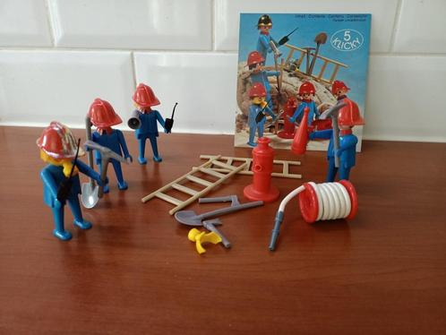 Vintage Playmobil 3234 Brandweer set - system klicky, Kinderen en Baby's, Speelgoed | Playmobil, Gebruikt, Complete set, Ophalen