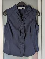 Mouwloze blouse Rene van der Wijck maat 40 in nieuwstaat, Maat 38/40 (M), Blauw, Ophalen of Verzenden, Zo goed als nieuw