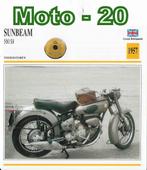 Moto20 motorkaart sunbeam 500 s8 ( 1957 ), Ophalen of Verzenden, Zo goed als nieuw, Motoren