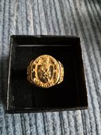 Heren ring met afbeelding van leeuw maat 21,5-22mm, 20 of groter, Heer, Nieuw, Ophalen of Verzenden