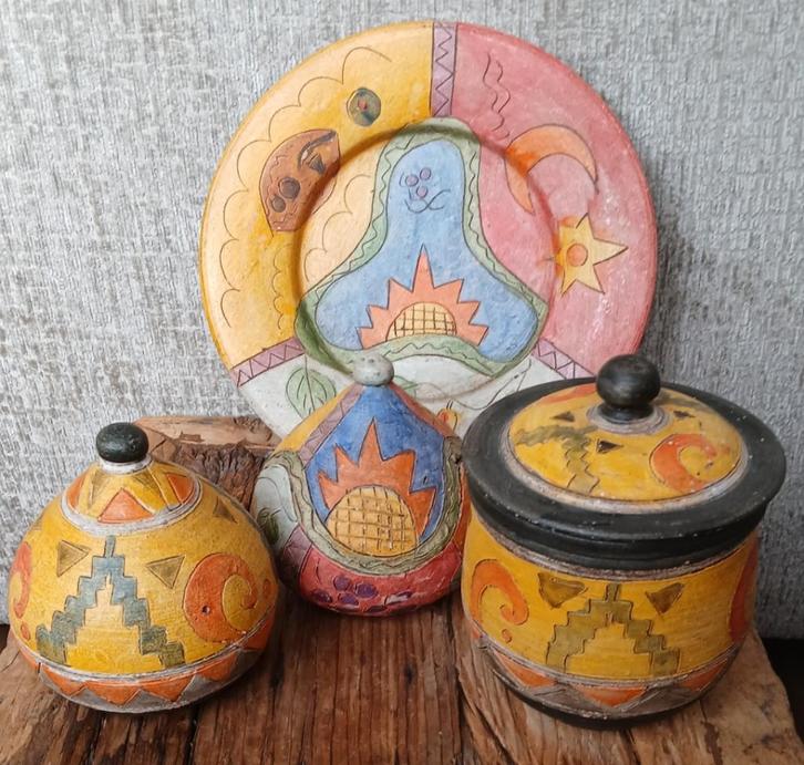 Vintage Mexicaans Azteekse  aardewerk, Antiek en Kunst, Antiek | Keramiek en Aardewerk, Ophalen of Verzenden
