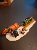 Dickensville Vintage Kerst Ornament paard met kerstboom, Ophalen, Gebruikt, Overige typen