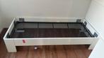 Wit bed laag 2x, Huis en Inrichting, Slaapkamer | Bedden, Ophalen, 90 cm, Eenpersoons, Wit
