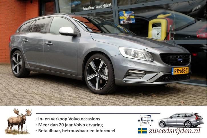 Volvo V60 2.0 D4 190 pk Aut. R-Design, Adaptieve CC, Trekhaa, Auto's, Volvo, Bedrijf, Te koop, V60, ABS, Achteruitrijcamera, Adaptive Cruise Control