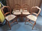 4 houten eetkamer stoelen, Ophalen