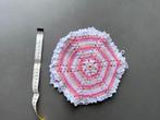 Nieuwe roze/witte dubbele gehaakte pannenlappen, Huis en Inrichting, Keuken | Textiel, Verzenden, Nieuw, Roze, Overige typen