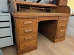 Antiek eiken Art Deco rolluik bureau, Ophalen