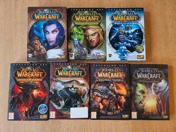 Originele gamemedia van World of Warcraft en 6 expansies beschikbaar voor biedingen