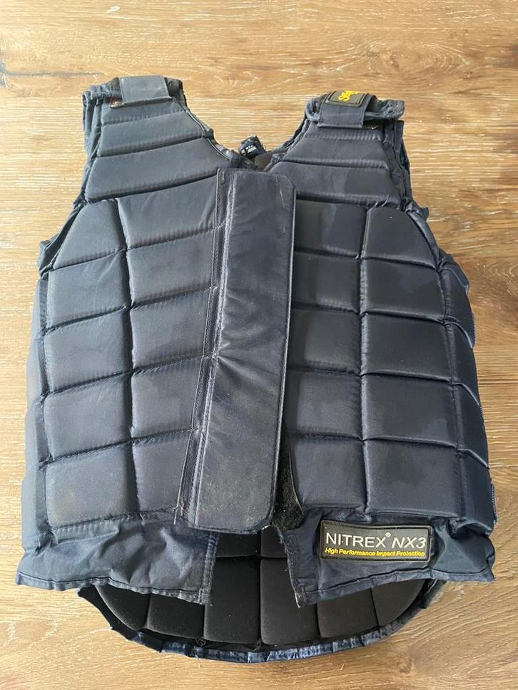 Bodyprotector kleur donkerblauw - maat junior 12 year L, Dieren en Toebehoren, Paarden en Pony's | Beschermers, Zo goed als nieuw