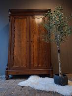 Mahonie biedermeier meidenkastje linnenkast, Antiek en Kunst, Ophalen of Verzenden