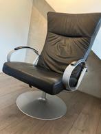 Leren fauteuil, Ophalen, Gebruikt, Metaal