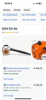 Stihl sh86  Bladblazer met Zuigfunctie, Tuin en Terras, Benzine, Handgedragen, Ophalen of Verzenden, Zo goed als nieuw
