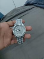 Horloge met Kubieke Zirkonia, Sieraden, Tassen en Uiterlijk, Horloges | Heren, Overige merken, Staal, Gebruikt, Staal