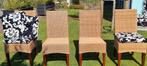Prachtige kwaliteit rieten stoelen 4 stuks, Huis en Inrichting, Stoelen, Ophalen, Zo goed als nieuw, Bruin