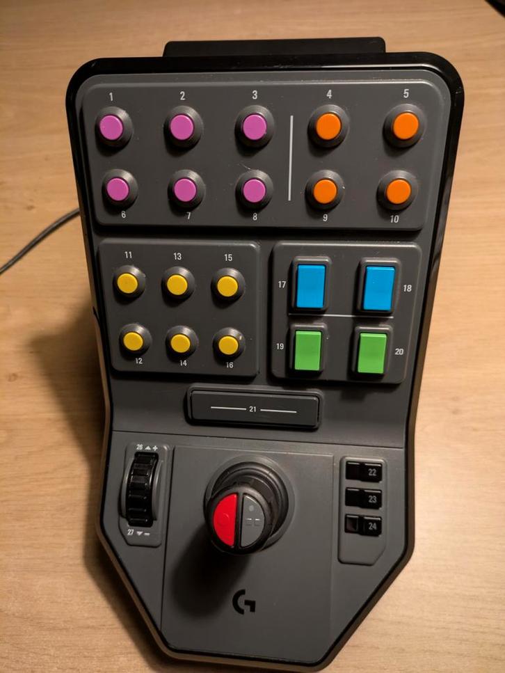 Logitech side panel, Computers en Software, Joysticks, Gebruikt, Ophalen of Verzenden