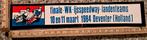 Vintage sticker Finale WK ijsspeedway Landenteams Deventer, Verzamelen, Ophalen of Verzenden, Zo goed als nieuw, Overige typen