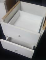 2x Ikea Kallax inzet met deuren en 2x inzet met laden, 1 of 2 laden, Ophalen of Verzenden, Zo goed als nieuw, Minder dan 100 cm