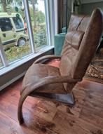 Leren relaxfauteuil, Ophalen, Zo goed als nieuw, 50 tot 75 cm, Leer