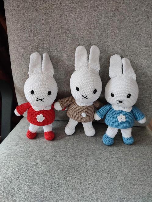 Gehaakte Nijntje van katoen 28 cm, Kinderen en Baby's, Kraamcadeaus en Geboorteborden, Nieuw, Kraamcadeau, Ophalen of Verzenden