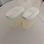 2 Tupperware schenkkannen, Ophalen of Verzenden, Gebruikt, Crème, Beker of Kan