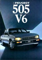 Folder Peugeot 505 V6 1987, Gelezen, Peugeot, Verzenden