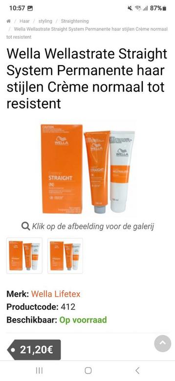 Wella creatine straight N beschikbaar voor biedingen