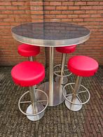 FIFTIES SIXTIES PEDRALI  BARKRUKKEN BEL AIR BARTAFEL, Huis en Inrichting, Barkrukken, Ophalen, 60 tot 90 cm, Met voetsteun, Zo goed als nieuw