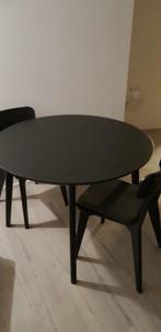 Eettafel en 4 stoelen, eethoek, Huis en Inrichting, Tafels | Eettafels, Ophalen, 50 tot 100 cm, Zo goed als nieuw, Vier personen