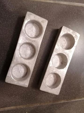 Waxinelichtjes houders - Set van 2 beschikbaar voor biedingen
