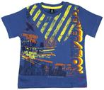 Mc baby boy t-shirt polo shirt bohemian blauw geel CITY m 98, Nieuw, Jongen, Ophalen of Verzenden, MC Baby