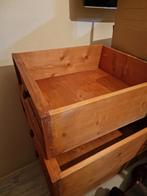 Grote lades oud geloogd zwaar grenen, Ophalen, Minder dan 25 mm, Zo goed als nieuw, Plank