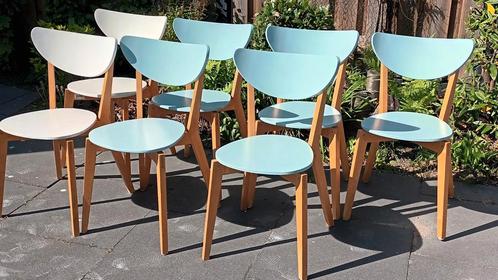 5 stuks Ikea eetkamerstoelen type Nordmyra, Huis en Inrichting, Stoelen, Gebruikt, Vijf, Zes of meer stoelen, Hout, Wit, Ophalen